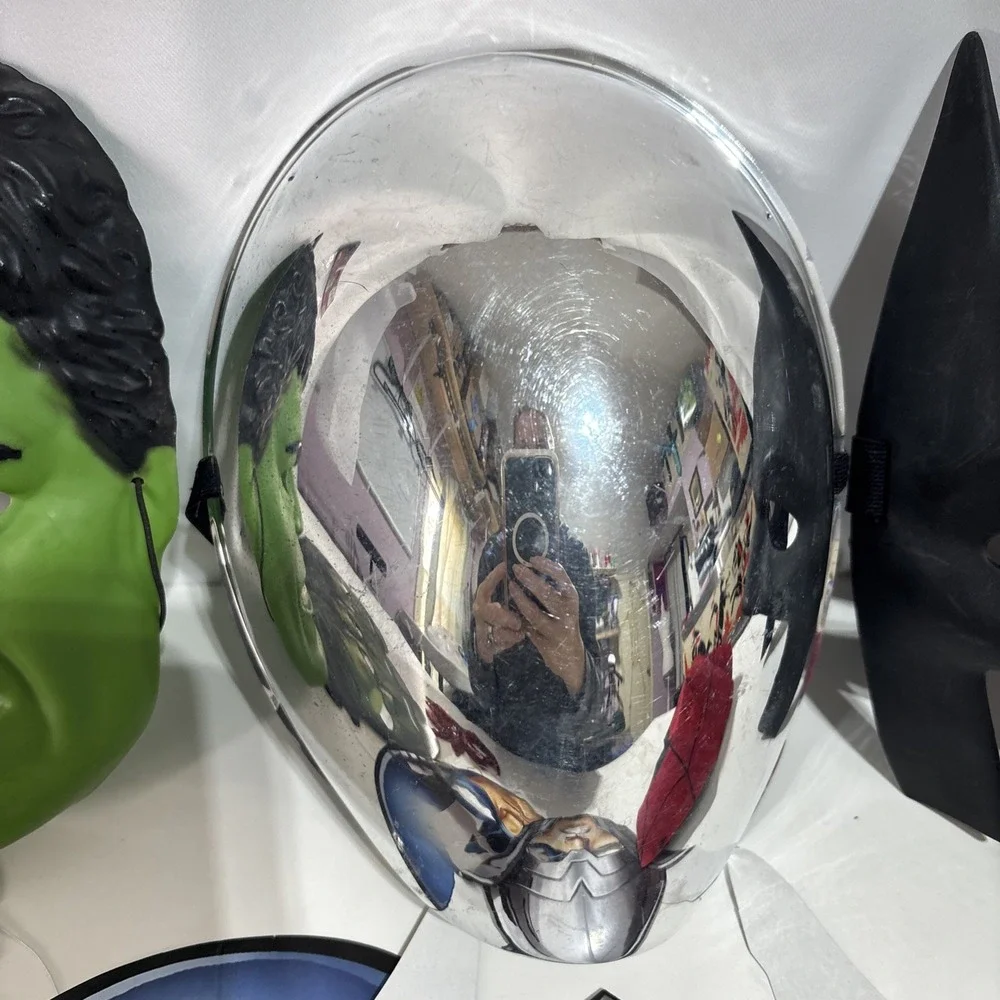 Paper Halloween Star Wars Hulk Masks‎ & Batman Rubber Mask Spider Man & More - Picture 4 of 15
